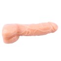 Dildo z jądrami realistyczny penis członek 20cm T-skin