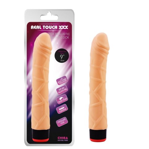 Realistyczny wibrator naturalny penis członek 22cm Real Touch XXX