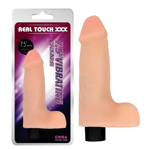 Realistyczny wibrator z jądrami penis członek 19cm Real Touch XXX