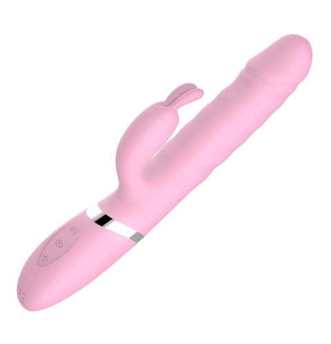 Wibrator-Rebecca Pink - Heating / Thrusting / 18 Vibrating functions USB B - Series Lyla