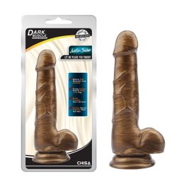 Dildo realistyczne jak penis przyssawka jądra 19cm DarkMuscle