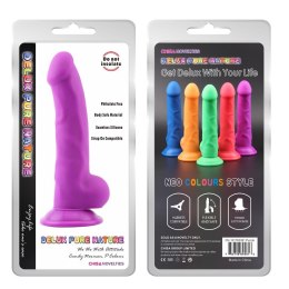 Dildo realistyczne penis naturalne przyssawka 21cm Deluxe Pure Nature