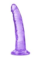 Dildo fioletowe z żylastym trzonem i jądrami 19cm Blush