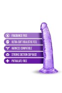 Dildo fioletowe z żylastym trzonem i jądrami 19cm Blush