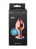 Plug-Butt Plug Diamond Topaz Shine L Rose Gold Lola Games