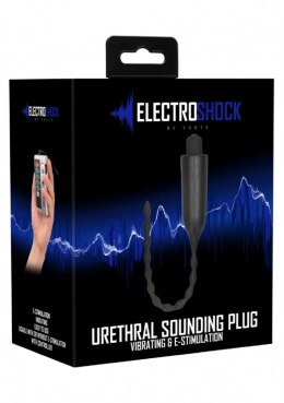 Elektrostymulator BDSM Vibrating Urethral Sounding - Black Shots