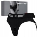 Czarne sexowne majtki push up strap-on uprząż S Strap-on-me