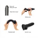 Dildo realistyczne sliding skin black s Strap-on-me