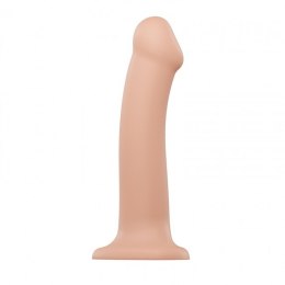 Dildo semi-realistic dual density bendable vanilla - l Strap-on-me