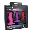 Nexus - G-Play Trio Plus Unisex Vibrator Pack S/M/L Pink Red Purple Nexus