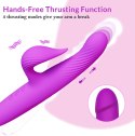 3 in 1 Thrusting Vibrator PURPLE Boss Series Cute