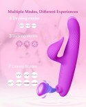 3 in 1 Thrusting Vibrator PURPLE Boss Series Cute