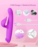 3 in 1 Thrusting Vibrator PURPLE Boss Series Cute