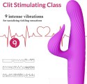 3 in 1 Thrusting Vibrator PURPLE Boss Series Cute