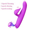 3 in 1 Thrusting Vibrator PURPLE Boss Series Cute