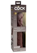 11 Inch 2Density Silicone Cock Brown skin tone