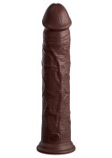 11 Inch 2Density Silicone Cock Brown skin tone