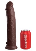 11 Inch 2Density Silicone Cock Brown skin tone