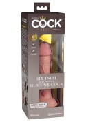 6 Inch 2Density Silicone Cock Light skin tone