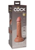 6 Inch 2Density Vibe Cock Caramel skin tone