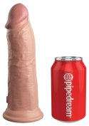 8 Inch 2Density Vibrating Cock Light skin tone