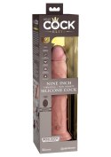 9 Inch 2Density Vibrating Cock Light skin tone