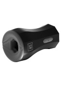 Silicone Twin Turbo Stroker Black