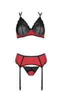 Bielizna-MAGNOLIA SET red XXL/XXXL Casmir