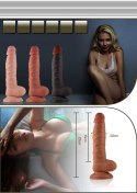 Dildo z przyssawką penis realistyczny żylasty Lovetoy