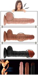 Dildo z przyssawką penis realistyczny żylasty Lovetoy