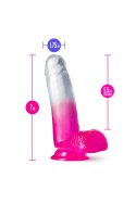 Fikuśne grube sex dildo z przyssawka i jądrami Blush