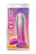 Fikuśne grube sex dildo z przyssawka i jądrami Blush