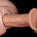 Grube ogromne dildo z przyssawką wibracje 28 cm Lovetoy