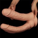 Podwójne potężne dildo do sexu wyżyłowane 33 cm Lovetoy