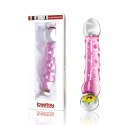 Zakrzywione różowe dildo zabawka z wypustkami 17cm Lovetoy