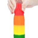 Dildo tęczowe elastyczne z przyssawką 22,5 cm Lovetoy