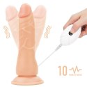 Majtki strap-on w zestawie z wibrującym dildo 19cm Lovetoy