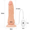 Majtki strap-on w zestawie z wibrującym dildo 19cm Lovetoy