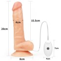 Majtki strap-on w zestawie z wibrującym dildo 20cm Lovetoy