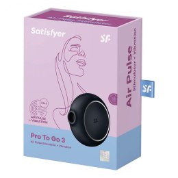 Masażer powietrzny Satisfyer Pro To Go 3 czarny Satisfyer