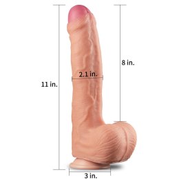 Giętkie realistyczne dildo z przyssawką penis 28cm Lovetoy