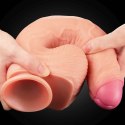 Giętkie realistyczne dildo z przyssawką penis 28cm Lovetoy