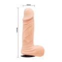 Czarna uprząż strap-on realistyczne dildo 15 cm BAILE