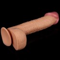 Duży żylasty cielisty penis z przyssawką 28,5 cm Lovetoy