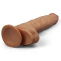 Śniady żylasty penis duże dildo z przyssawką 30 cm Lovetoy