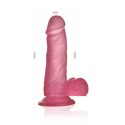 Jasnoróżowe dildo silikonowe z przyssawką 15 cm Lovetoy