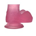 Jasnoróżowe dildo silikonowe z przyssawką 15 cm Lovetoy