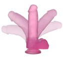 Jasnoróżowe dildo silikonowe z przyssawką 17,5 cm Lovetoy