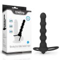 Mały czarny wibrator z nakładką silikonową 16 cm Lovetoy