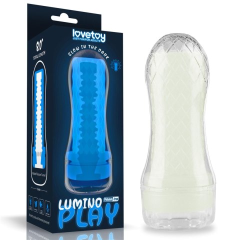 Masturbator podświetlany led z wypustkami 20 cm Lovetoy